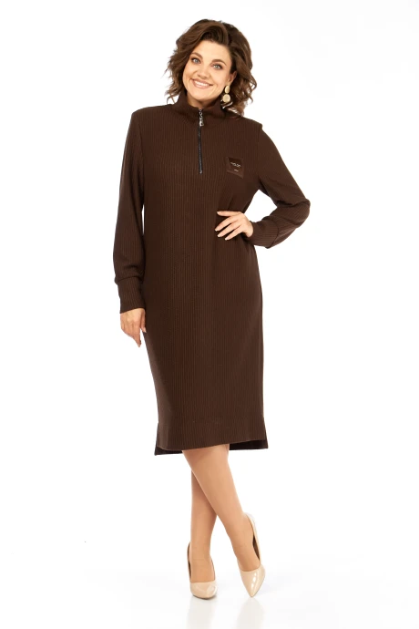 Платье Элль-стиль 2440 шоколад #1