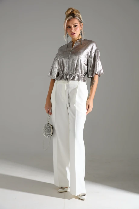 Брючный костюм LM К 1340146 бежевый шиммер двойка #1