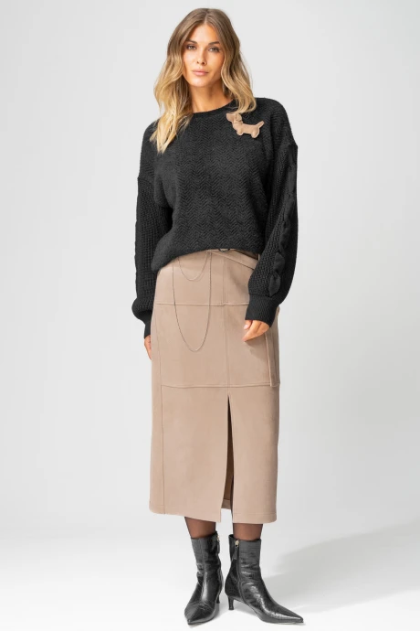 Юбка LAIKONY 453-2 бежевый #1