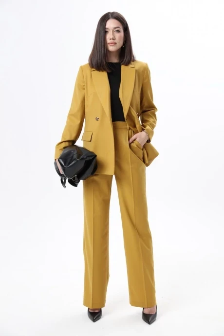 Брючный костюм *Распродажа LM К6667 горчица двойка #1