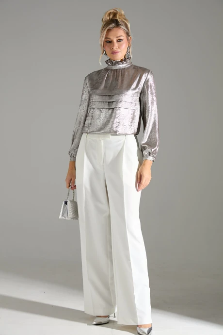 Брючный костюм LM К 710146 бежевый шиммер двойка #1