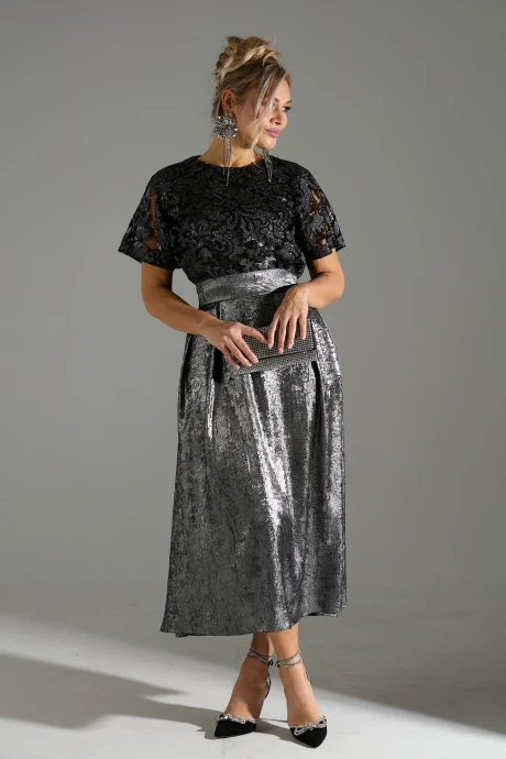 Платье LM М 76 серый шиммер #1