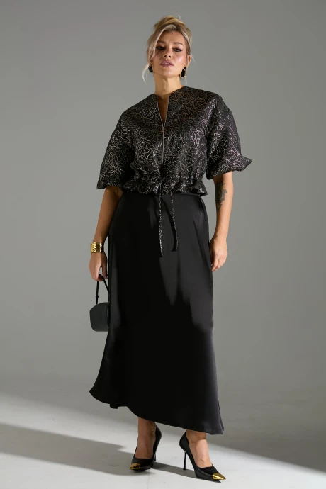Юбочный костюм LM К 1340114 парча двойка #1