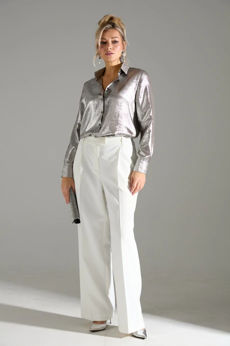 Брючный костюм LM К 146010 бежевый шиммер двойка #1