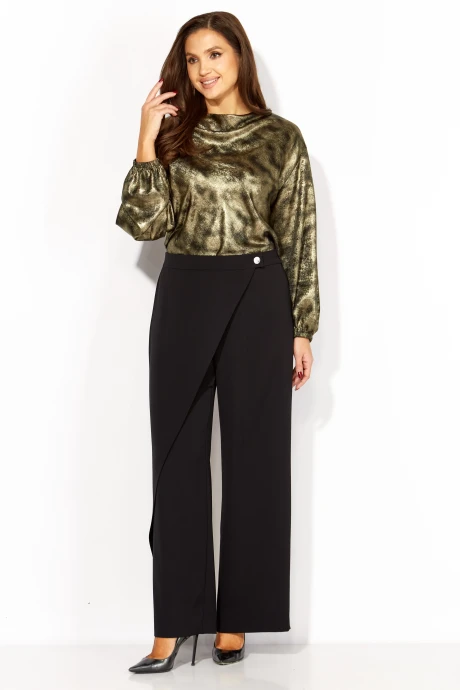 Брючный костюм TAiER 1413 золото,черный двойка #1