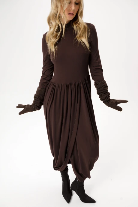 Платье PiRS 6380 коричневый #1