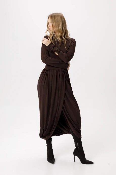 Платье PiRS 6380 коричневый #1