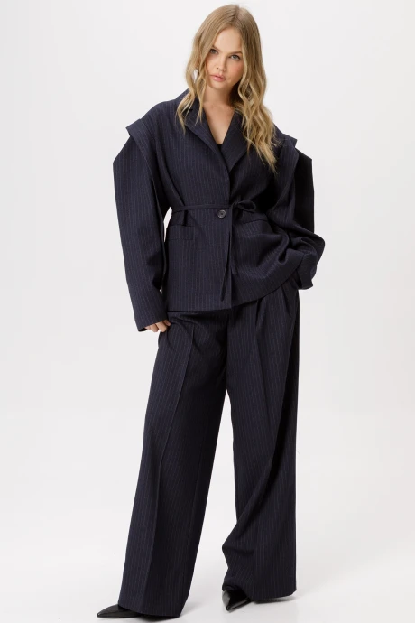 Брючный костюм PiRS 6391 синий двойка #1