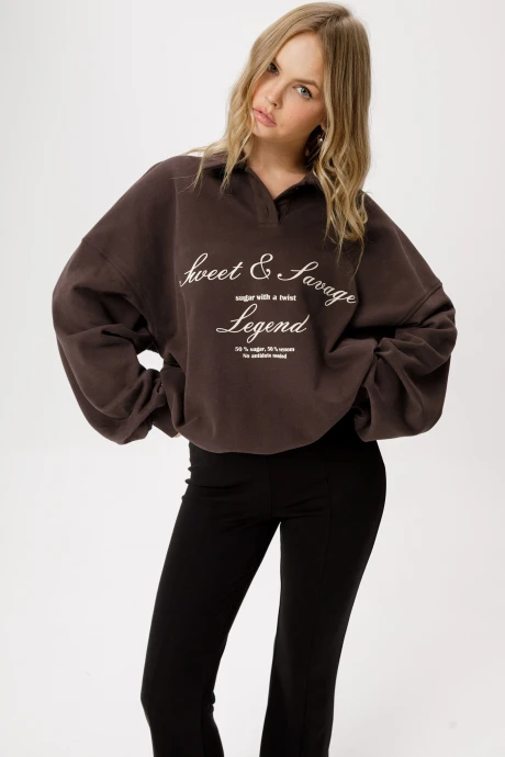 Джемпер (кофта) PiRS 6400 коричневый #1