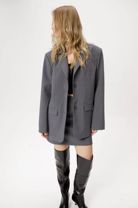Жакет (пиджак) PiRS 6411 серый #1