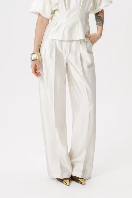 Брюки PiRS 6419 молочный #1