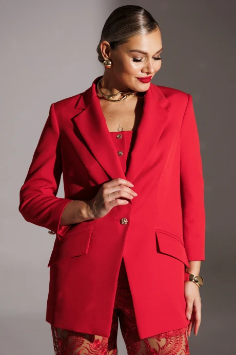 Жакет (пиджак) Мода-Юрс 25-2951 красный #1