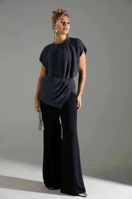 Брючный костюм LM 402098 синий двойка #1