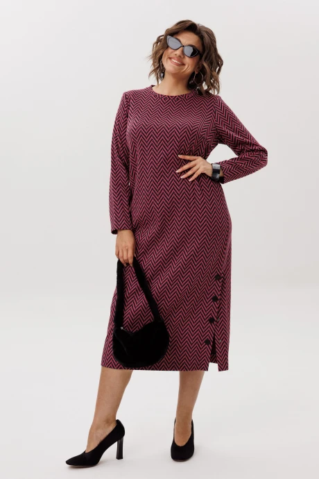 Платье Anelli 1755 рябиновая_волна #1