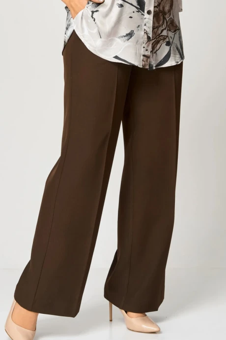 Брюки БелЭльСтиль 601 коричневый #1