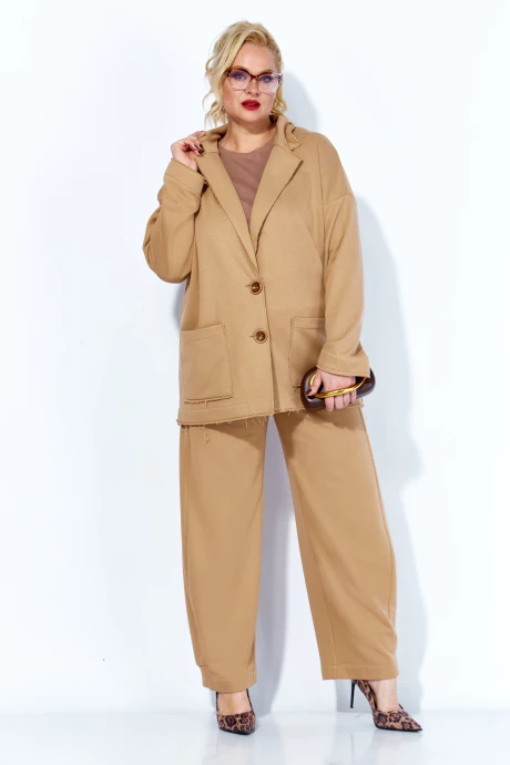 Брючный костюм Anastasia 1299 капучино #1