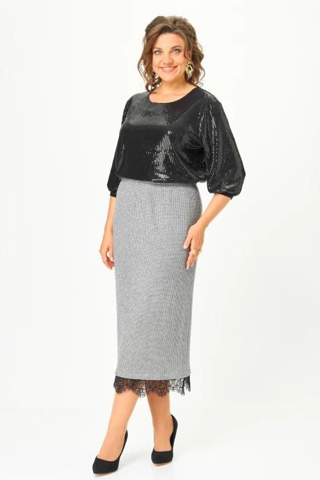 Юбка ANDINA CITY 1020-25 серый #1