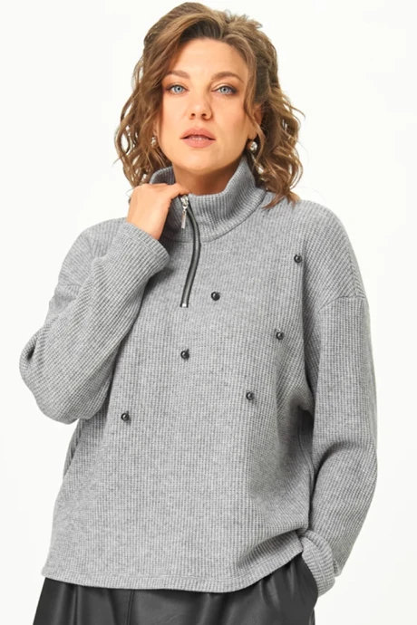 Джемпер (кофта) ANDINA CITY 3016-25 серый #1