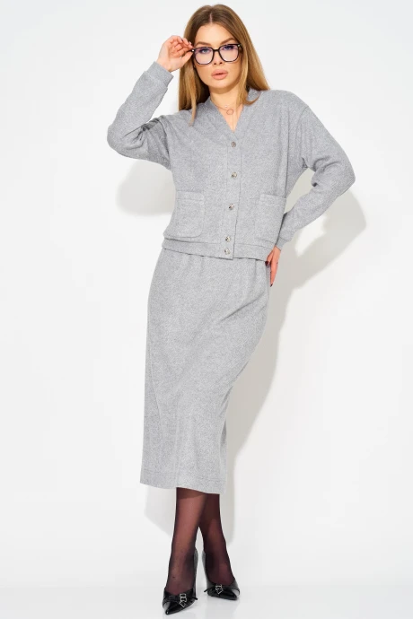 Юбочный костюм LAIKONY 283 серый #1