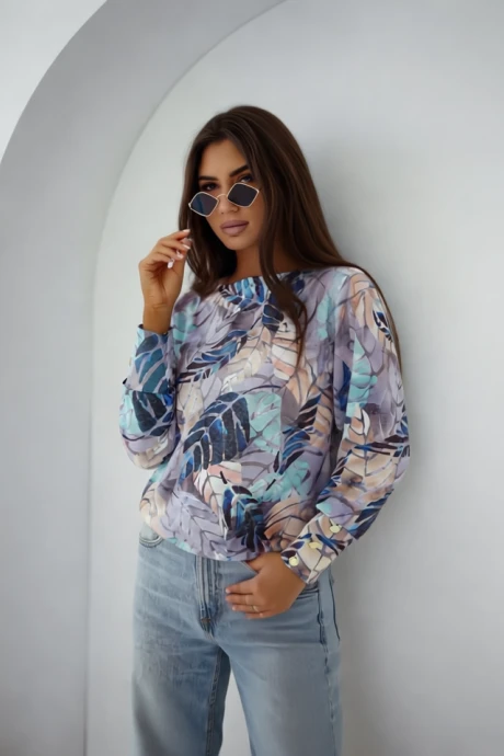 Джемпер (кофта) NIKA.PL 0203202 листья #1