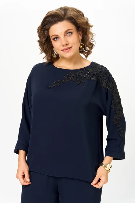 Блузка Rumoda 2277 синий дл. р. #1