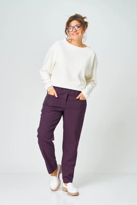 Брюки GRATTO 3341 фиолетовый #1