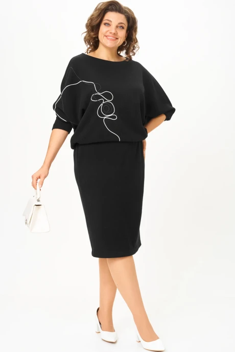 Платье Карина Делюкс 1413 чёрный #1