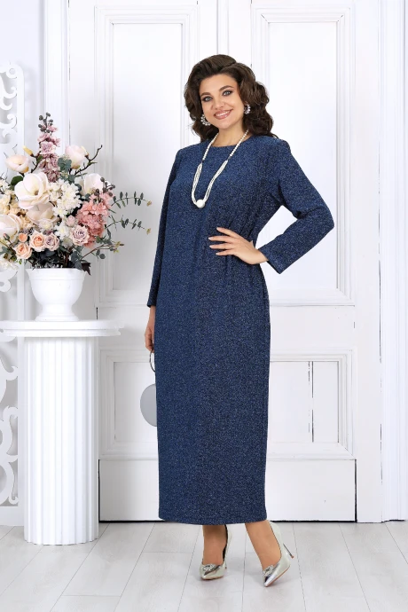 Платье Нинель Шик 6036 синий #1