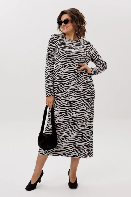 Платье Anelli 1755 Черно-белое кино #1