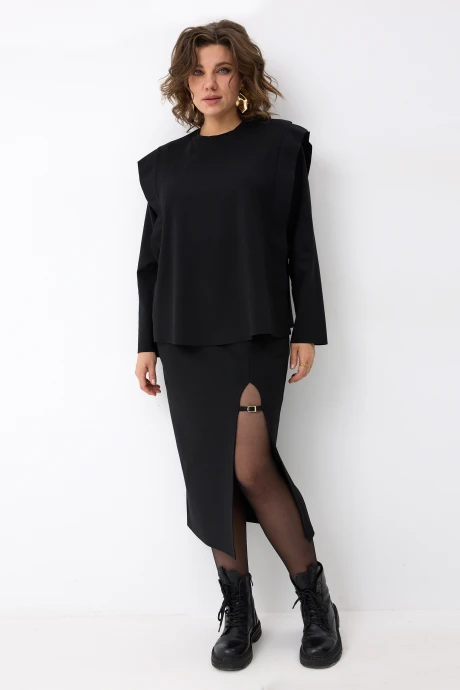 Юбочный костюм BegiModa 3101 чёрный #1