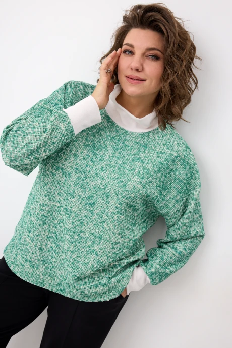 Джемпер (кофта) BegiModa 4151 малахит #1