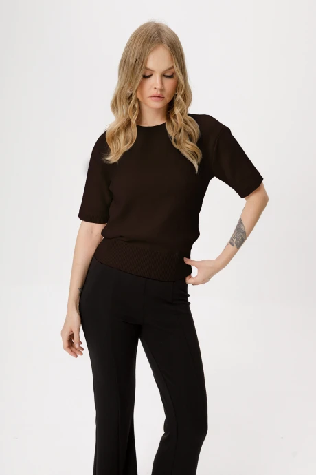 Брючный костюм PiRS 6470 коричневый+ черный двойка #1