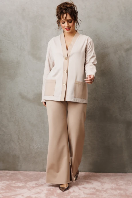 Брючный костюм Anastasia 1290.1 капучино двойка #1