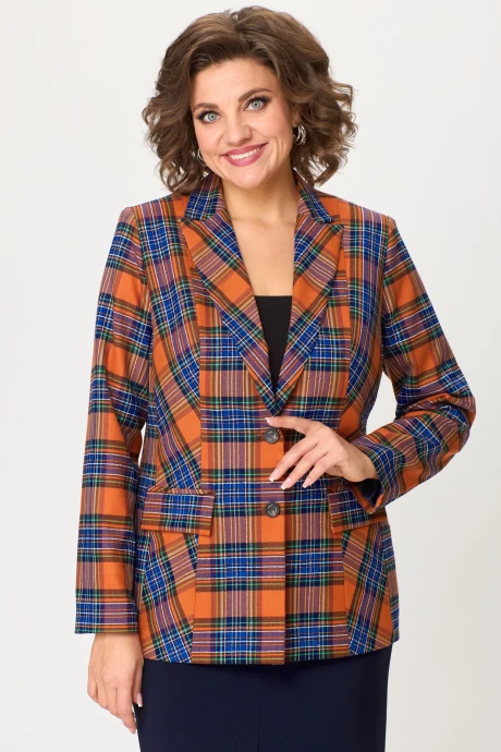 Жакет (пиджак) БелЭльСтиль 412-3 терракот #1