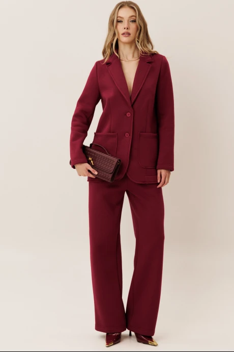 Брючный костюм GO F3165/12-01 вишня #1