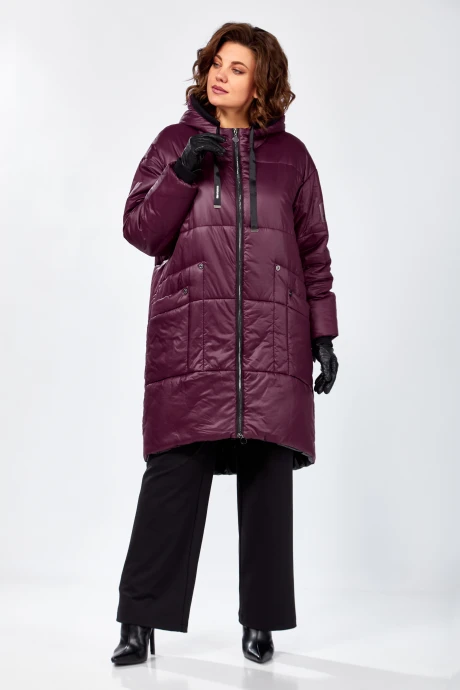Стеганое пальто Lady Secret 8302 Марсала #1