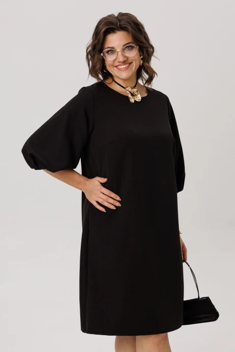 Платье Anelli 1792 лепесток черной мальвы #1