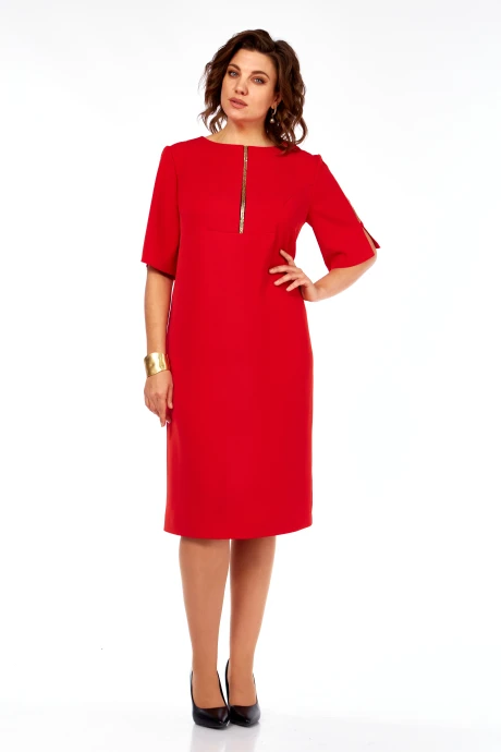 Платье Ольга Стиль 984 красный #1