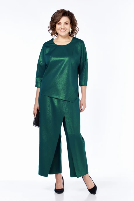 Брючный костюм *Распродажа Bagira 1047 изумруд двойка #1