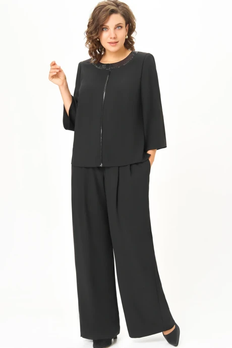 Брючный костюм Дали 5803 чёрный двойка #1