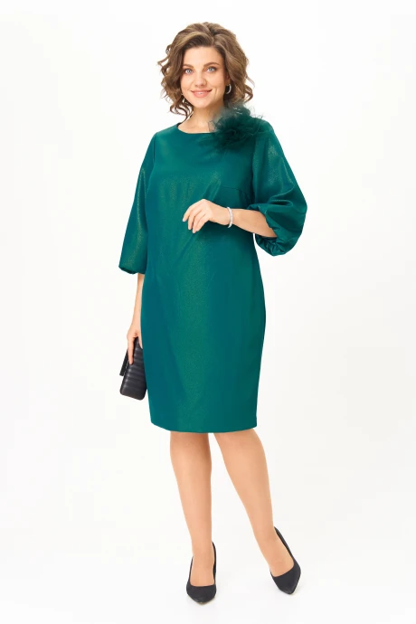 Платье Карина Делюкс 1386 изумрудный #1