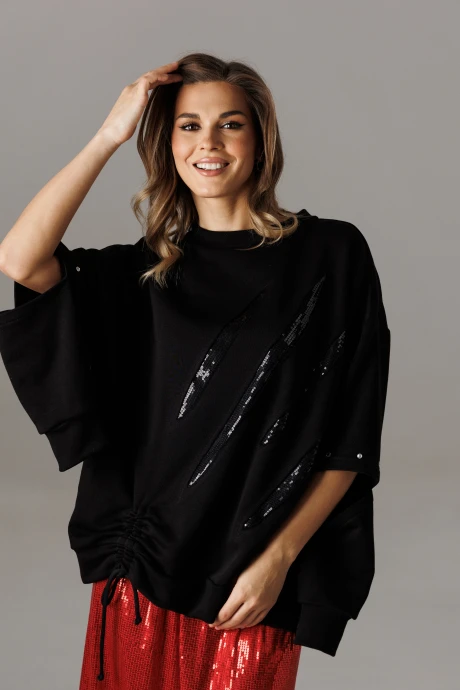 Блузка Ларс Стиль 1187/1 черный #1