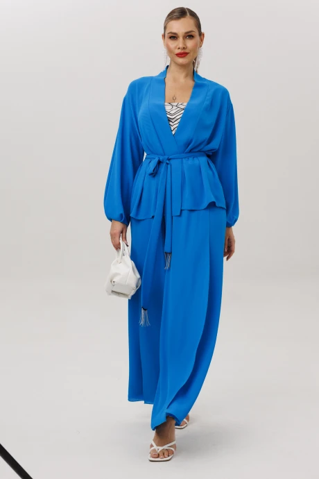 Брючный костюм Anastasia 1063.1 васильковый двойка #1