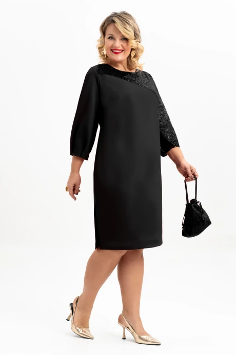 Платье ALGRANDA (Novella Sharm) 4117-1 Черный двойка #1
