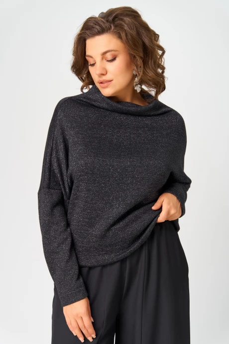 Свитер Bliss 0858 Черный_с_люрексом #1