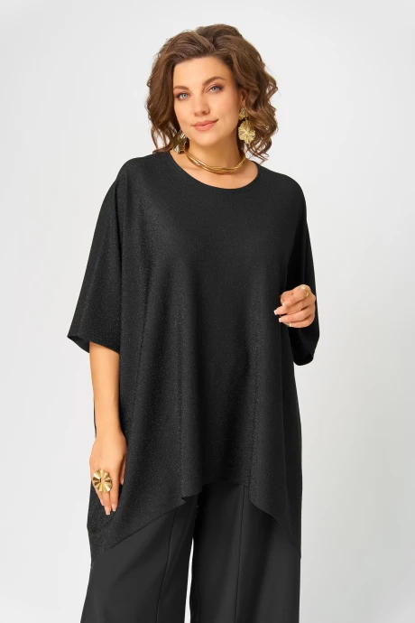 Джемпер (кофта) Bliss 0301 Черный_с_люрексом #1