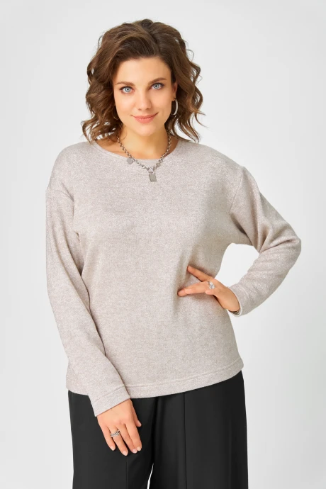 Джемпер (кофта) Bliss 08378 Бежевый_с_люрексом #1