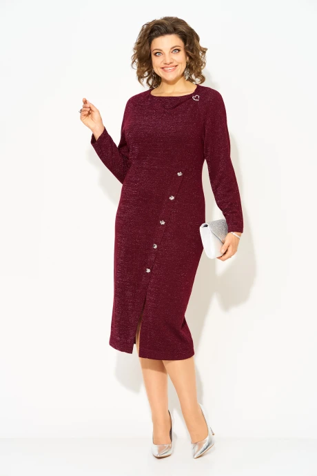 Платье Лилиана 1501 бордо #1