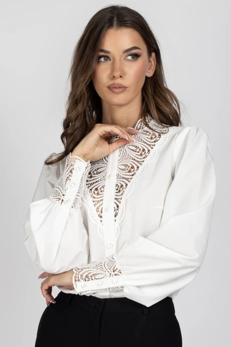 Блузка *Распродажа VIZAVI 718 молочный #1