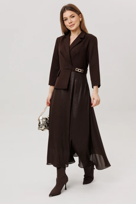 Платье AmberaStyle 1034-5 шоколад #1